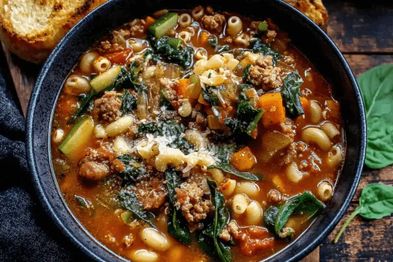 Sausage Minestrone Soup Recipe