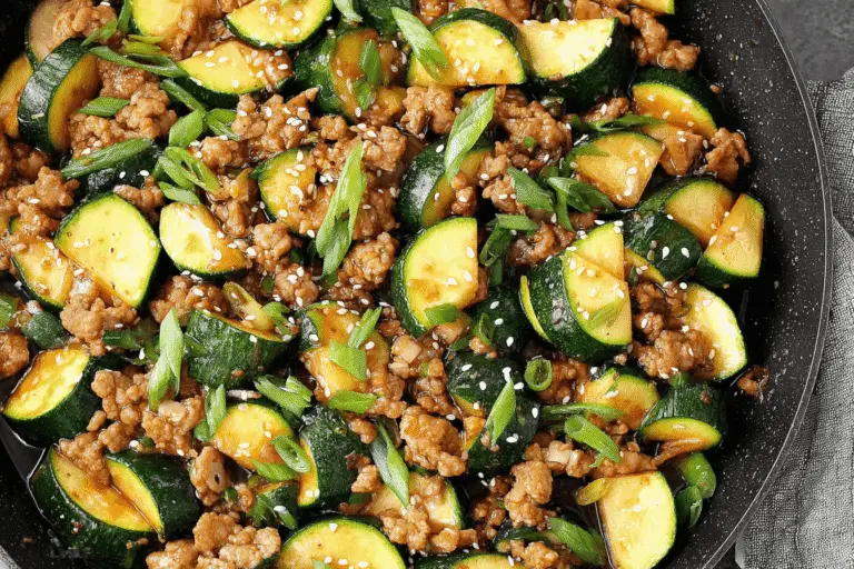 Savory Ground Turkey and Zucchini Stir-Fry Recipe