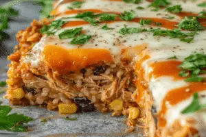 Shredded Barbecue Chicken Casserole