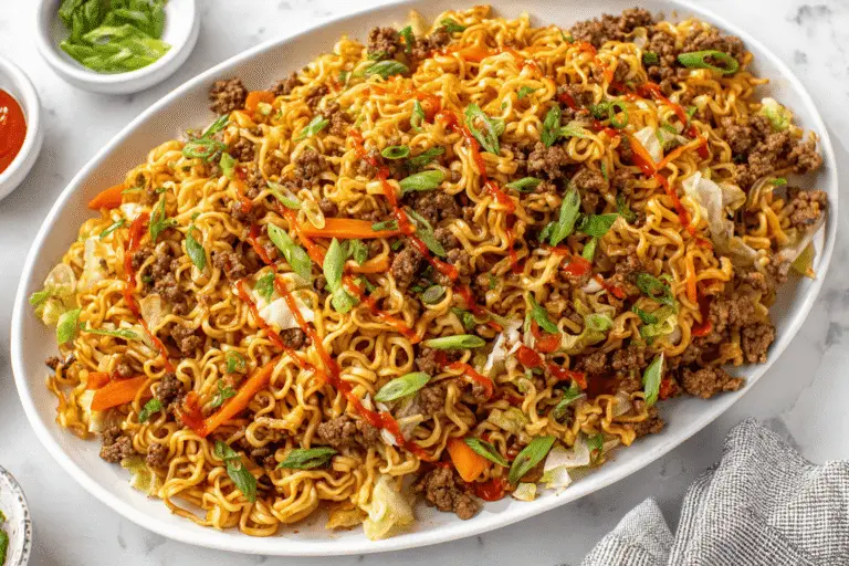 Slow Cooker Ramen Noodles With Ground Beef Recipe