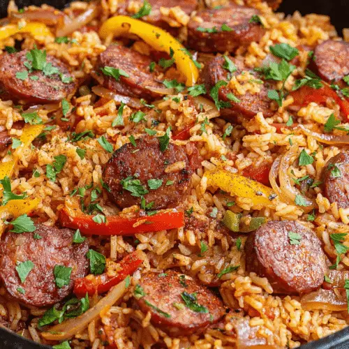Smoked Sausage And Rice Skillet Recipe