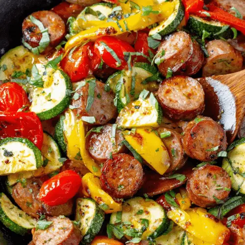 Smoked Sausage and Vegetable Skillet Recipe