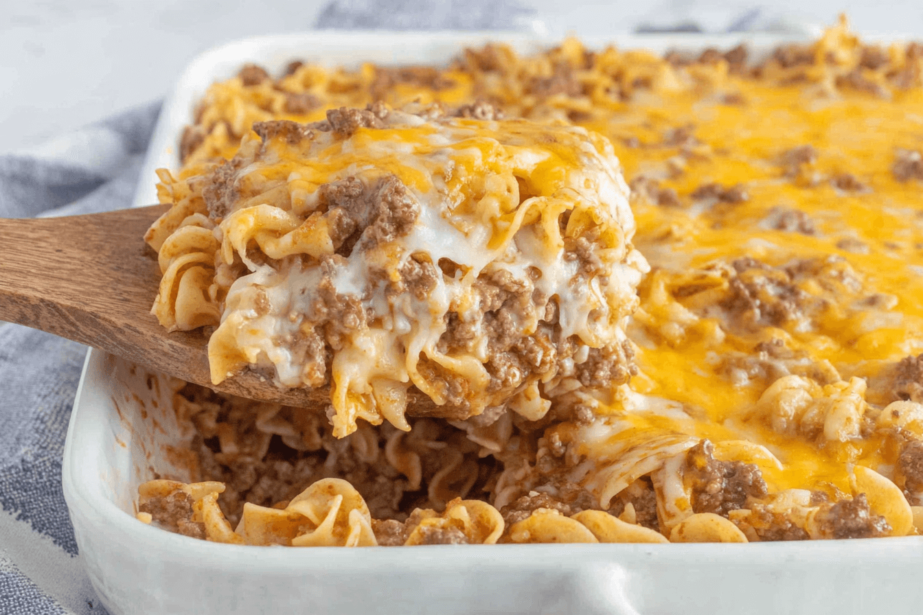 Sour Cream Beef Noodle Casserole Recipe