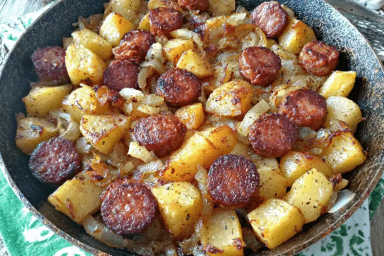 Southern Fried Potatoes & Sausage Recipe