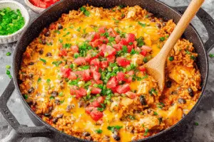 Southwest Chicken and Rice Skillet