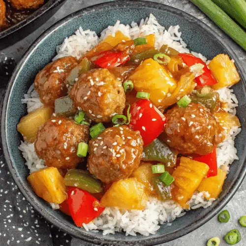 Sweet And Sour Meatballs Recipe