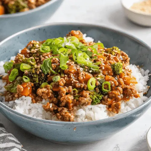 Teriyaki Ground Turkey Bowl Recipe