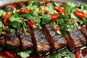 Thai Grilled Beef with Dipping Sauce