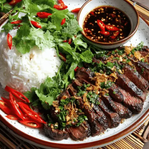 Thai Grilled Beef with Dipping Sauce Recipe