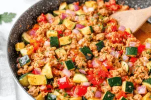 Turkey and Veggie Skillet Delight