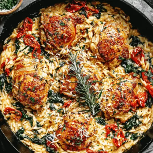Tuscan Chicken And Orzo Skillet Recipe