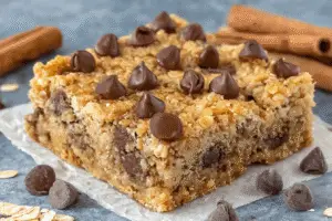Chewy Oatmeal Chocolate Chip Bars