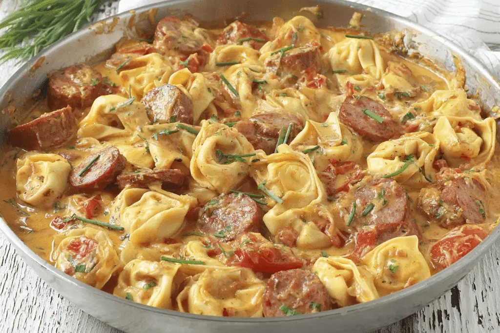 Andouille Sausage Tortellini Skillet Recipe