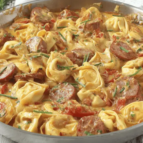 Andouille Sausage Tortellini Skillet Recipe