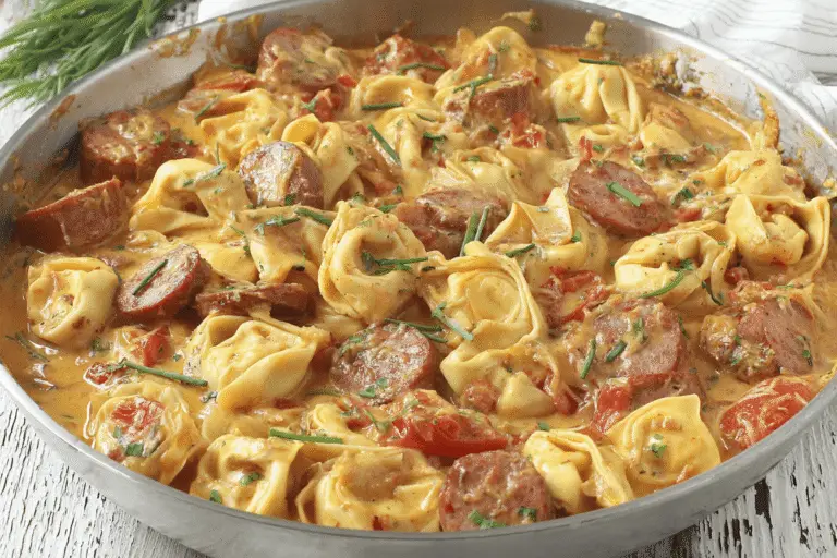Andouille Sausage Tortellini Skillet Recipe