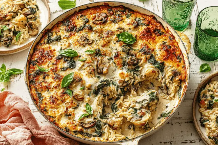 Creamy Ricotta Chicken And Orzo Skillet Recipe