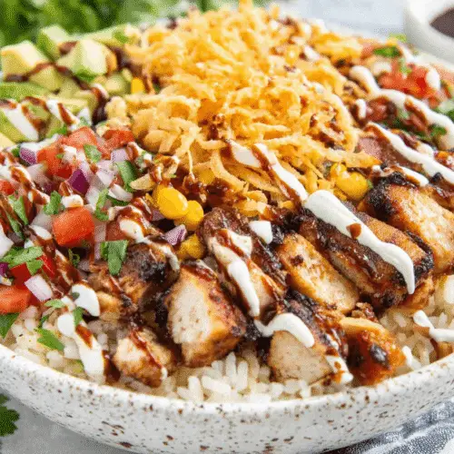 BBQ Chicken Rice Bowls Recipe