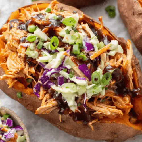 BBQ Chicken Stuffed Sweet Potatoes Recipe