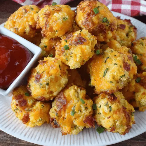 Bacon Cheddar Cauliflower Tots Recipe