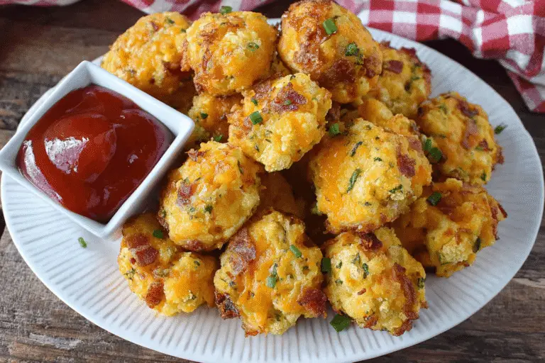 Bacon Cheddar Cauliflower Tots Recipe