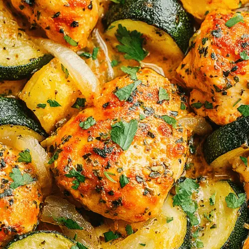 Baked Chicken And Zucchini Recipe