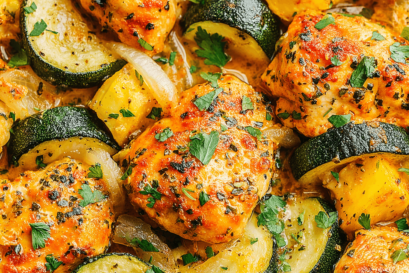 Baked Chicken And Zucchini Recipe