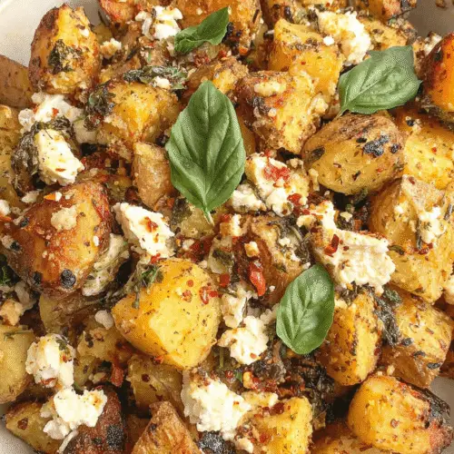 Baked Feta and Herb Potatoes Recipe