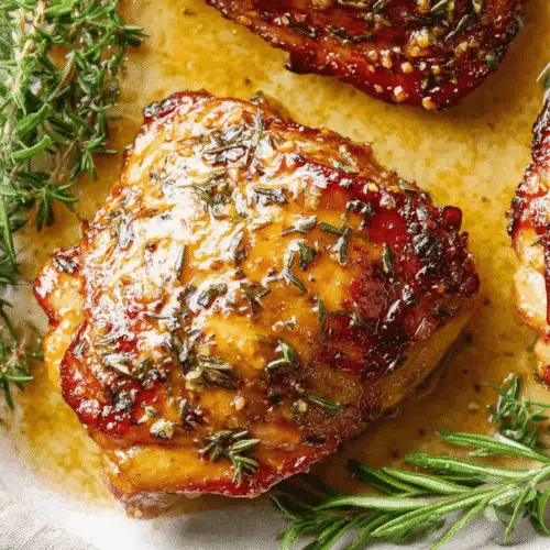 Baked Honey Mustard Chicken Thighs Recipe