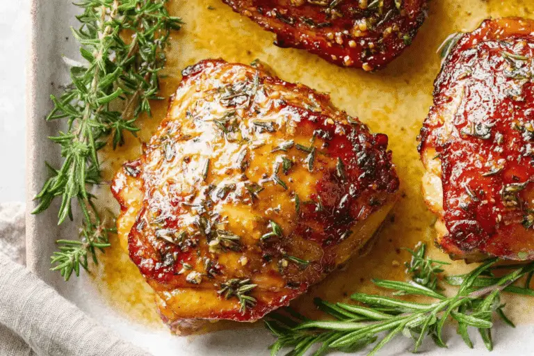 Baked Honey Mustard Chicken Thighs Recipe