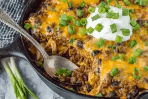 Beef Burrito Skillet