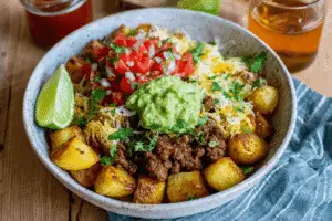 Beef and Potato Fiesta Bowls