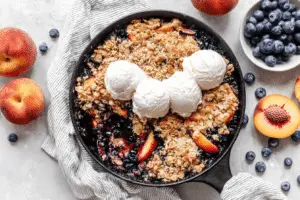 Blueberry Peach Crumble