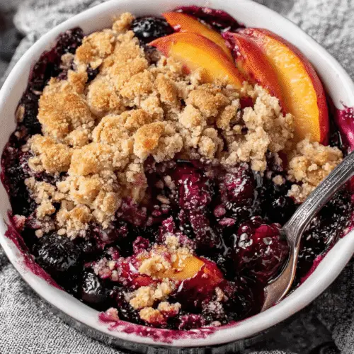 Blueberry Peach Crumble Recipe
