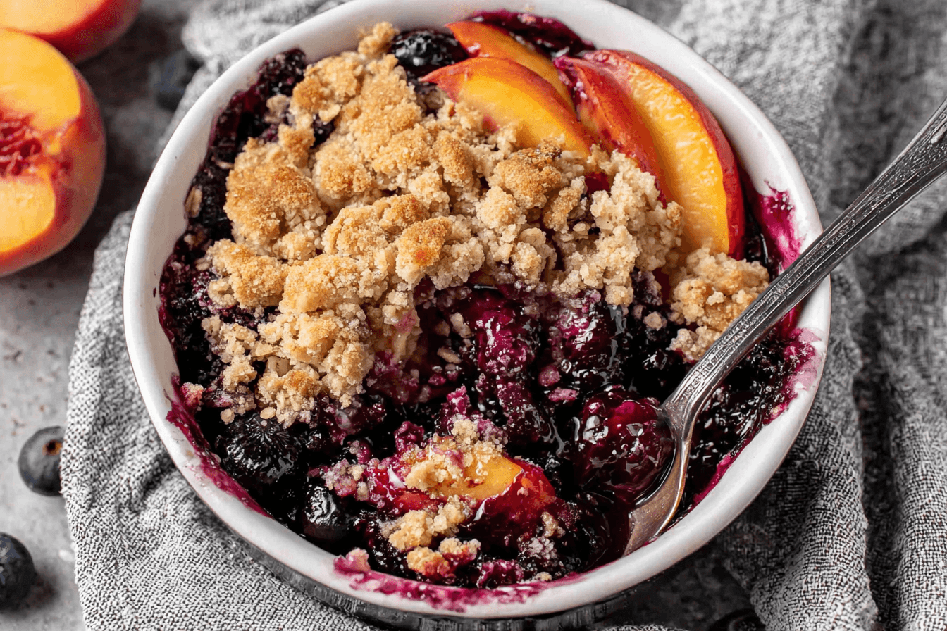 Blueberry Peach Crumble Recipe