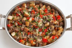 Bratwurst and Veggie Casserole