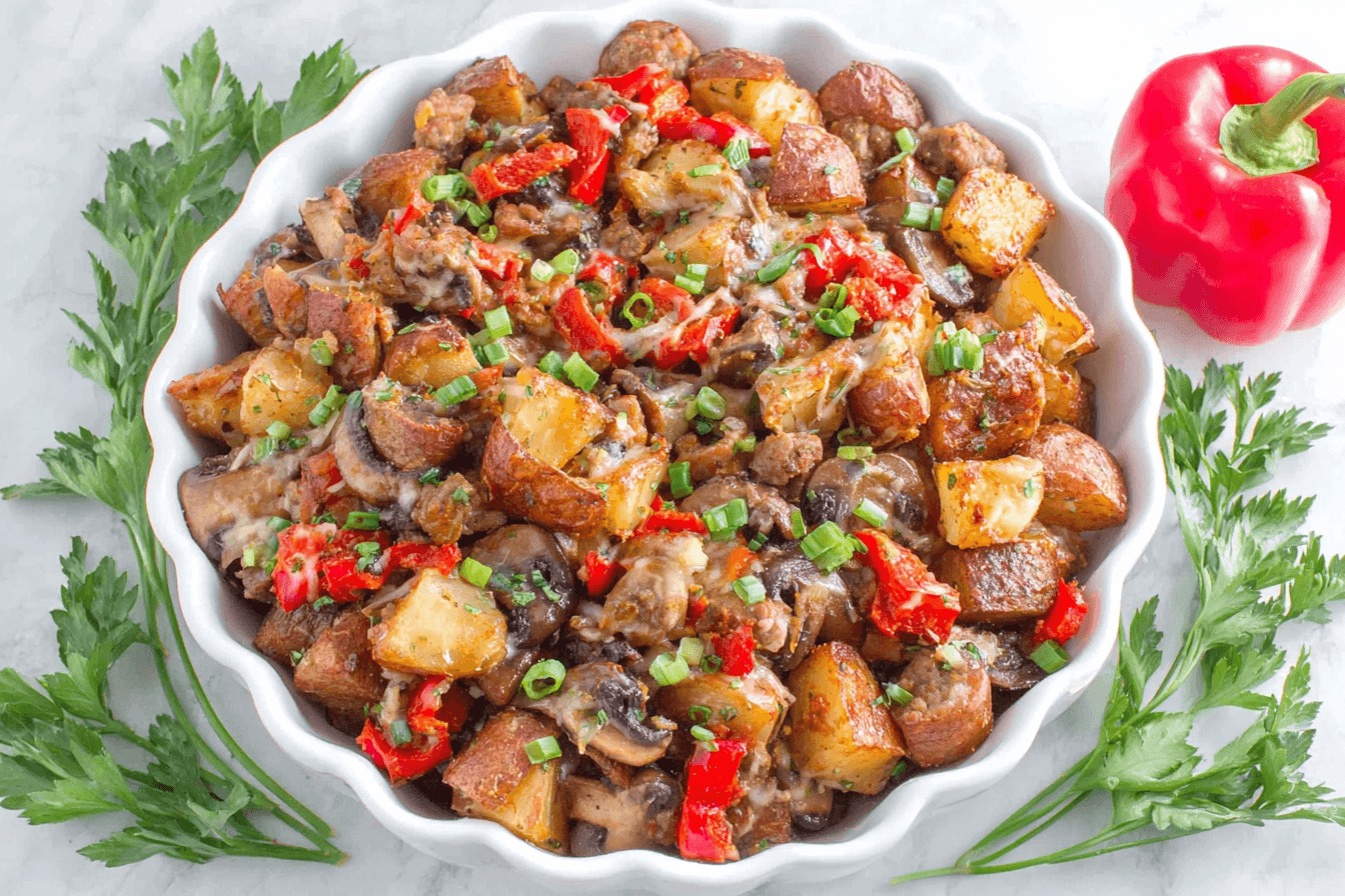 Bratwurst and Veggie Casserole Recipe