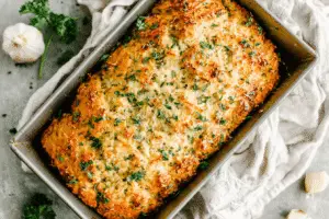 Cheesy Garlic Parmesan Chicken Loaf