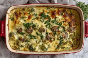 Cheesy Turkey and Broccoli Bake