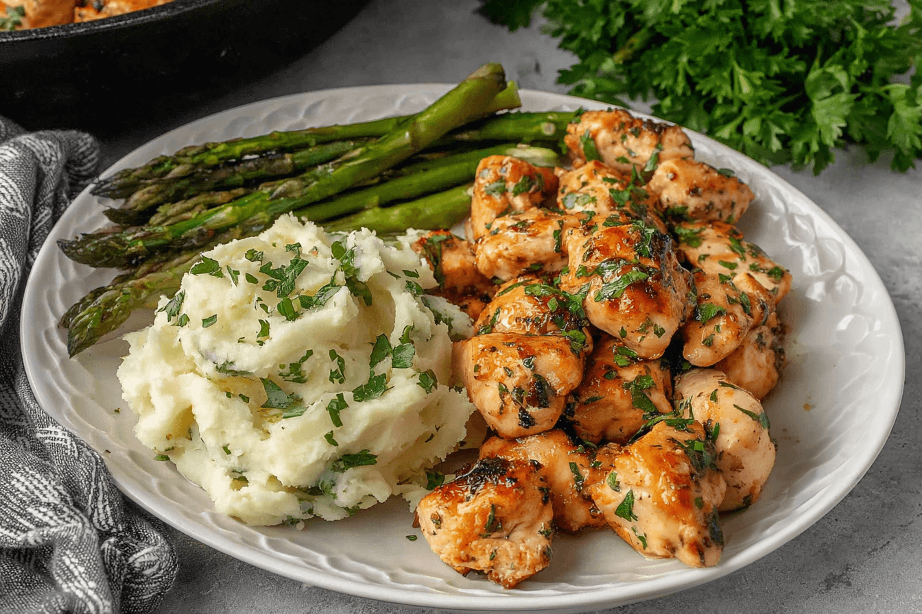 Chicken Garlic Butter Bites Recipe