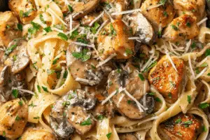 Chicken and Mushroom Pasta Delight