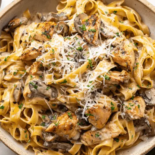 Chicken and Mushroom Pasta Delight Recipe