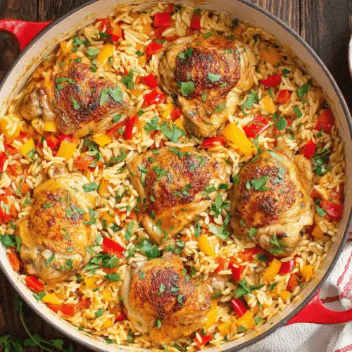 Chicken and Orzo Skillet Delight Recipe