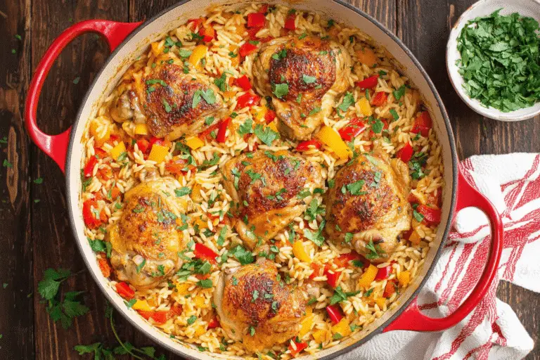 Chicken and Orzo Skillet Delight Recipe