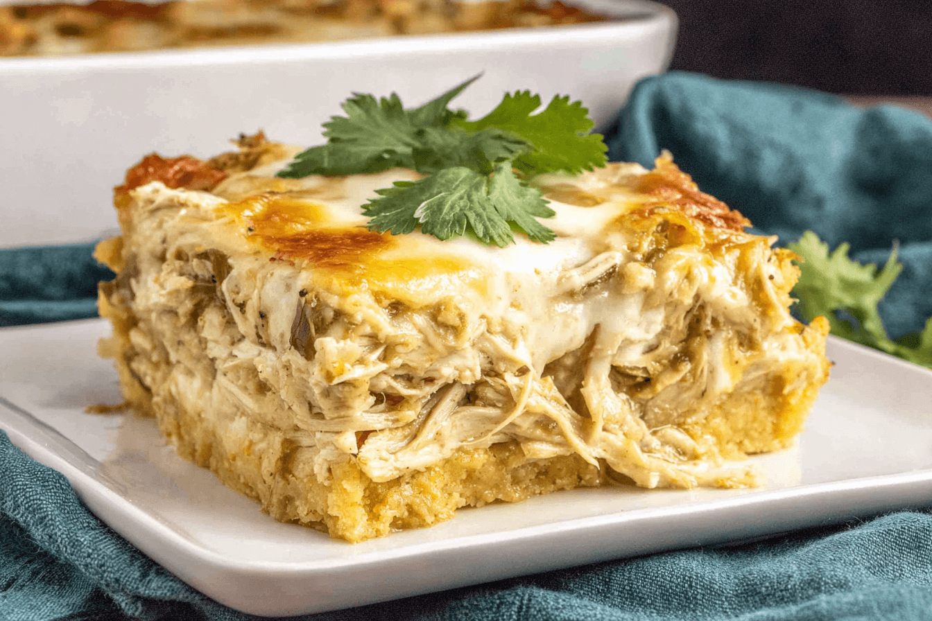 Chile Verde Chicken Tamale Casserole Recipe