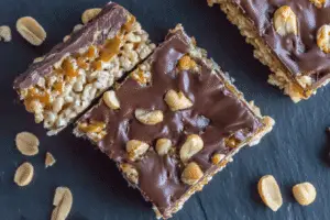 Chocolate Caramel Rice Krispie Treats