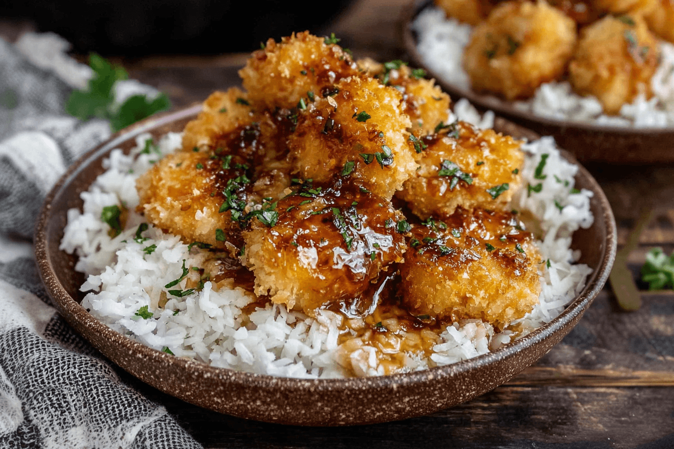 Coconut Chicken with Peach Sauce Recipe