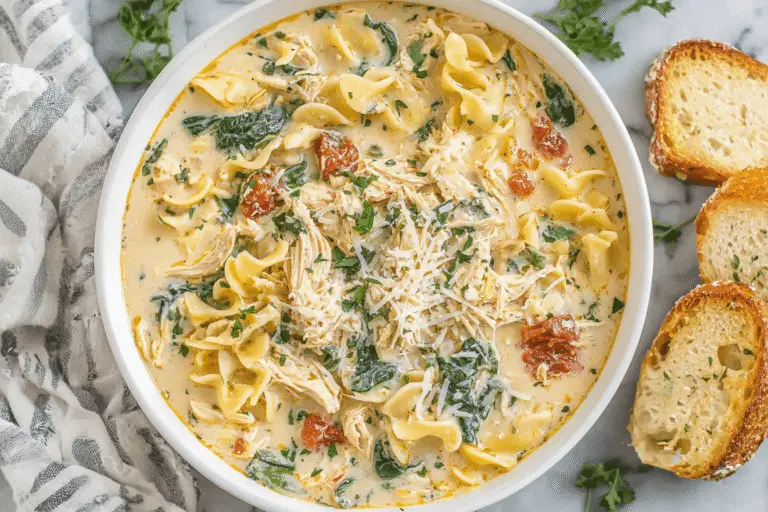 Creamy Chicken Lasagna Soup Recipe