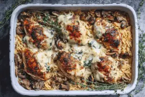 Creamy Italian Chicken and Orzo