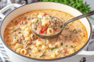 Creamy Parmesan Italian Sausage Soup