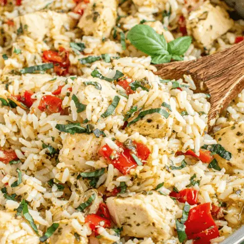 Creamy Pesto Chicken And Rice Casserole Recipe